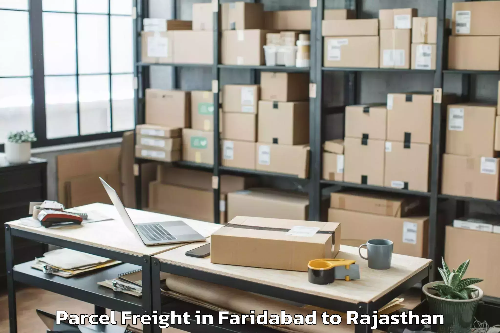 Book Faridabad to Balesar Parcel Freight Online